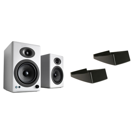Audioengine A5+ Sistema de Altavoces Bluetooth 50W RMS 5" Kevlar con Soportes de Escritorio