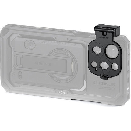 Adaptador de Montura Tilta Khronos M-Series para Lentes iPhone 16 Pro y Pro Max Aluminio Negro