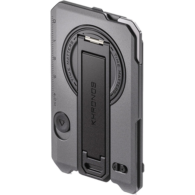 Tilta Khronos Backplate Magnético Multiusos para iPhone 16 Pro Space Gray Kickstand Correa y Cuchillo Retráctil