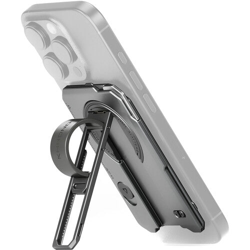 Tilta Khronos Backplate Magnético Multiusos para iPhone 16 Pro Space Gray Kickstand Correa y Cuchillo Retráctil