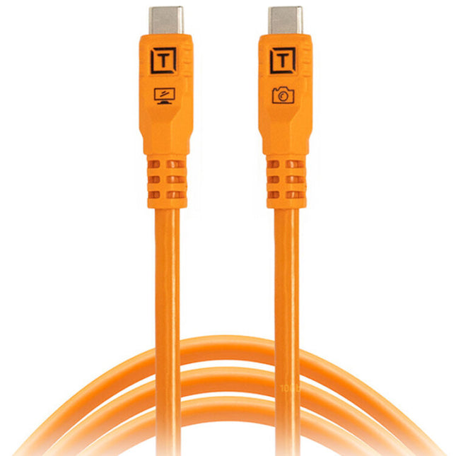Tether Tools TetherPro Optima Cable USB-C 6' USB 3.2 Gen 2 10 Gb/s naranja