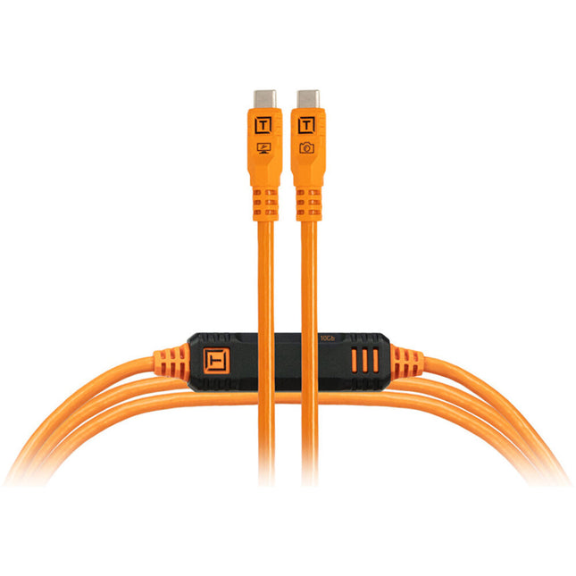 Tether Tools TetherPro Optima Cable USB-C 15 pies USB 3.2 Gen 2 10 Gb/s naranja
