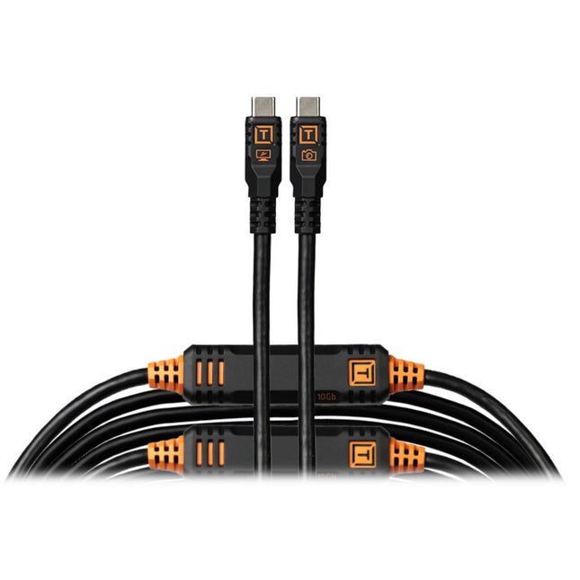 Tether Tools TetherPro Optima Cable USB-C 31 pies 10 Gb/s negro mate