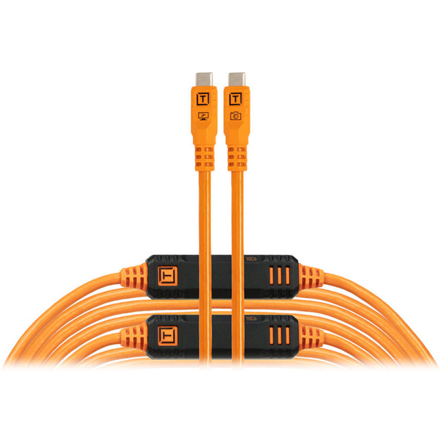 Tether Tools TetherPro Optima Cable USB-C 31 pies USB 3.2 Gen 2 10 Gb/s naranja