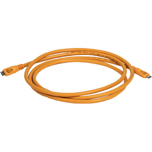 Tether Tools TetherPro Optima Cable USB-C 6' USB 3.2 Gen 2 10 Gb/s naranja