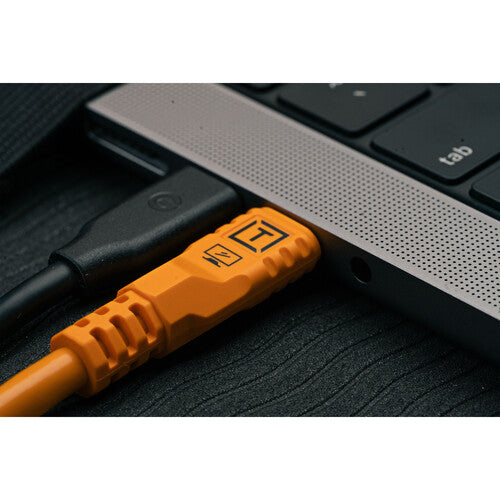 Tether Tools TetherPro Optima Cable USB-C 31 pies USB 3.2 Gen 2 10 Gb/s naranja