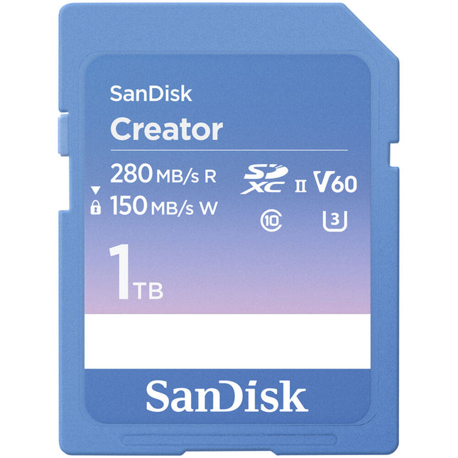 SanDisk 1TB Creator Series Tarjeta de Memoria SDXC UHS-II 280 MB/s 150 MB/s