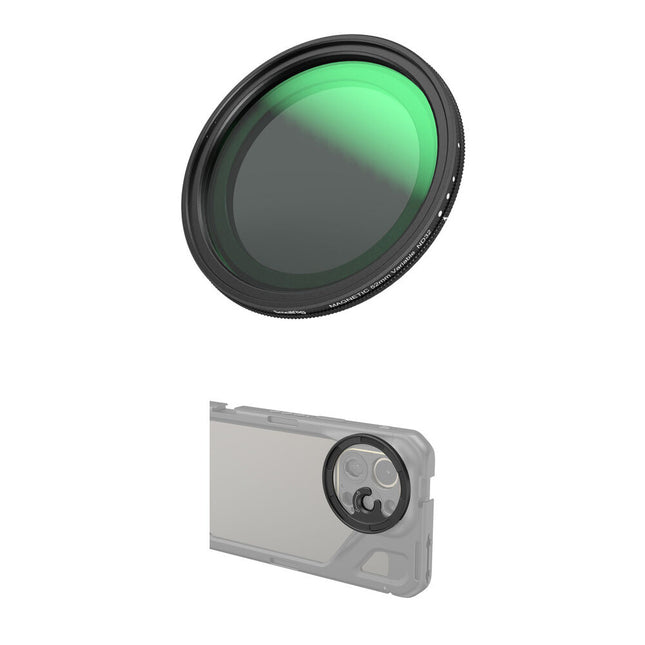 SmallRig MagEase Filtro VND Magnético 52mm ND2 a ND32 con Anillo Adaptador Magnético para Lentes Serie M