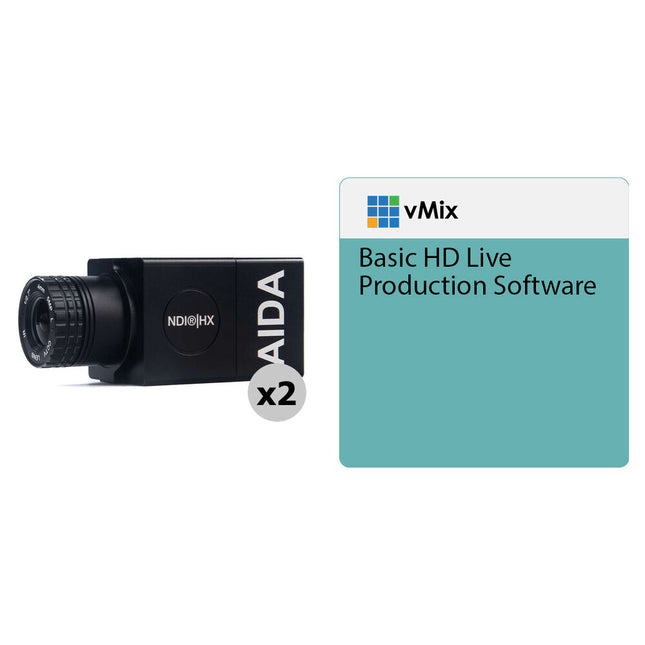 AIDA Imaging Compact Kit de Cámaras NDI IP Full HD 1080p60 con vMix