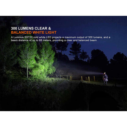 Fenix Flashlight HM23 V2 Linterna Frontal Compacta 300 Lúmenes Batería AA