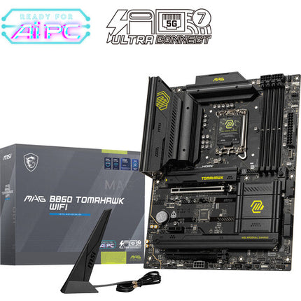 MSI MAG B860 TOMAHAWK WIFI Placa Base ATX LGA 1851 DDR5 9200 Wi-Fi 7 Bluetooth 5.4