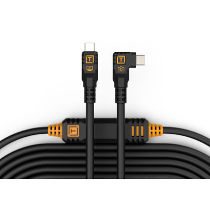 Tether Tools LeverLock y Optima Kit de Cable USB-C 15 pies Gen 2 10 Gb/s ángulo recto