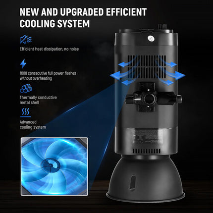 Neewer S102-400W PRO Monolight Estudio 400Ws 30W LED 2.4 GHz Trigger