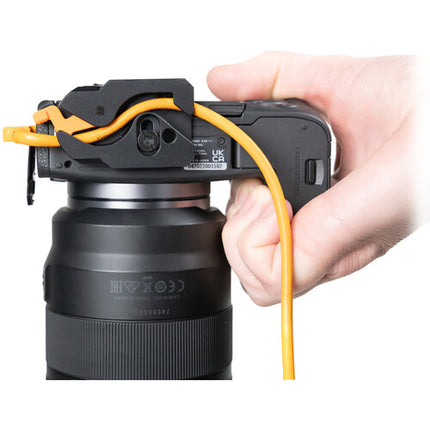 Tether Tools LeverLock Kit de Cable USB-C 31' Ángulo Recto Negro Mate