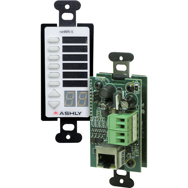 Ashly neWR-5 Control Remoto de Pared Programable para Red con PoE y Display LED