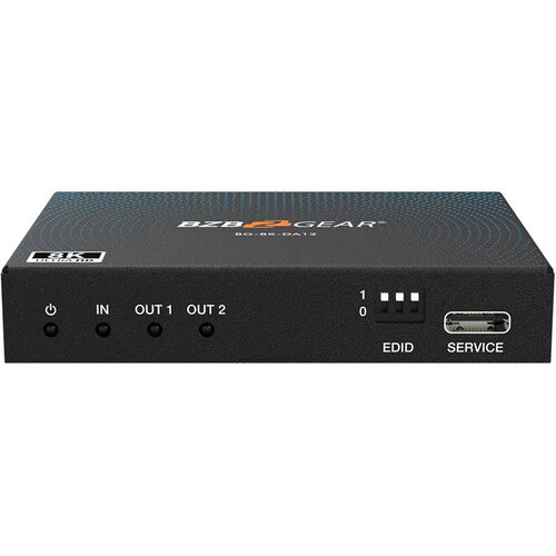 BZBGEAR Splitter HDMI 2.1 1x2 UHD 48 Gb/s 8K60 4K120 con Auto Downscaling