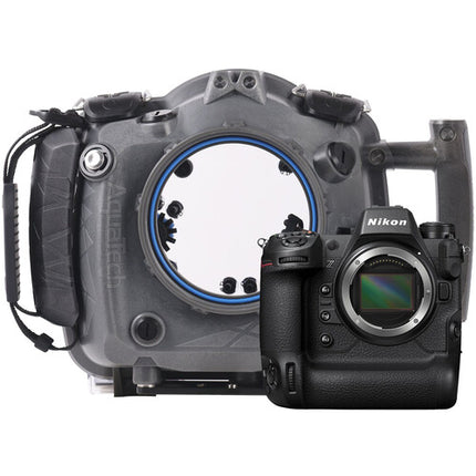 AQUATECH EDGE MAX Pro Funda Subacuática para Nikon Z9 Profundidad 10m X-Grip Ergonómico