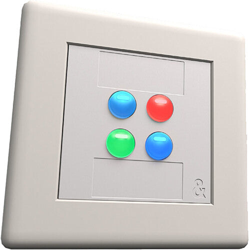 Allen & Heath IP4 Controlador de Pared Programable 4 Botones Blanco PoE