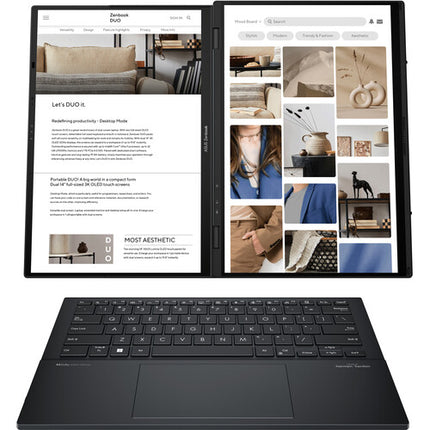 ASUS Zenbook Duo UX8406CA portátil táctil 14" Dual OLED 32GB 1TB SSD