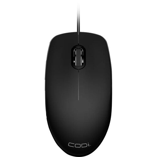 CODi Ratón Óptico Cableado 1200 dpi USB-A 3 Botones Ambidiestro