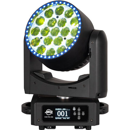 American DJ Vizi Pix Z19 RGBL Luz Móvil LED Wash Luz 19 LEDs 30W Ángulo 7-42°