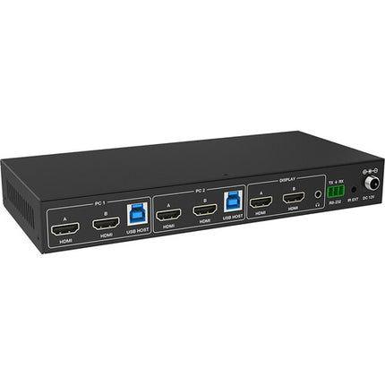 VigilLink VLKV-H202D Switch KVM HDMI 2 Puertos Duales 4K UHD 60Hz IR