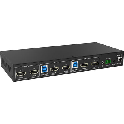 VigilLink VLKV-H212D Switch HDMI KVM 2 Puertos Dual 8K 7680x4320 60Hz Rackmount