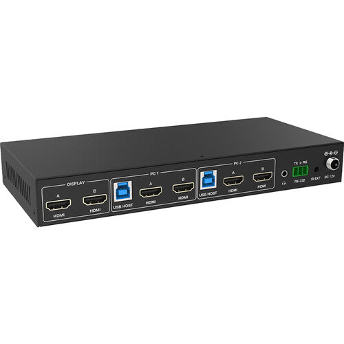 VigilLink VLKV-H212D Switch HDMI KVM 2 Puertos Dual 8K 7680x4320 60Hz Rackmount