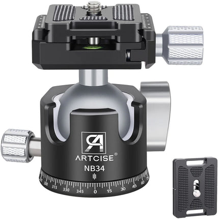 ARTCISE NB34 Cabezal Esférico Bajo Perfil Capacidad 33 lb Altura 2.8"