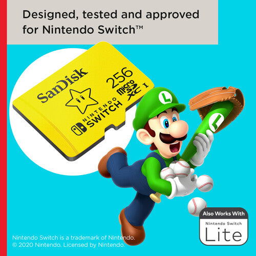 SanDisk 256GB microSDXC para Nintendo Switch UHS-I 100MB/s 2-Pack
