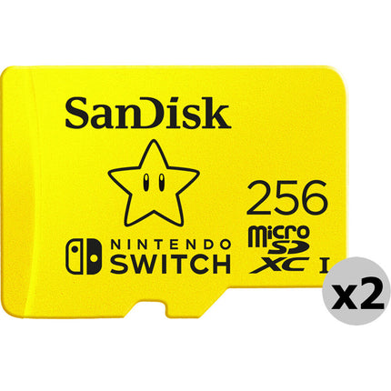 SanDisk 256GB microSDXC para Nintendo Switch UHS-I 100MB/s 2-Pack