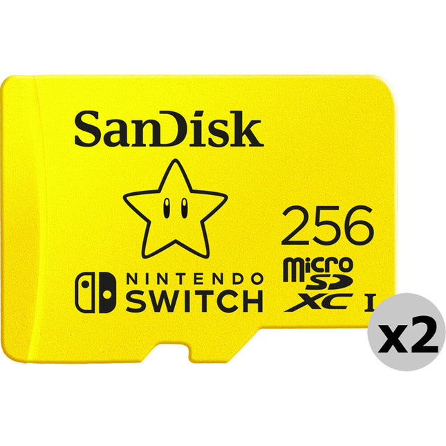 SanDisk 256GB microSDXC para Nintendo Switch UHS-I 100MB/s 2-Pack
