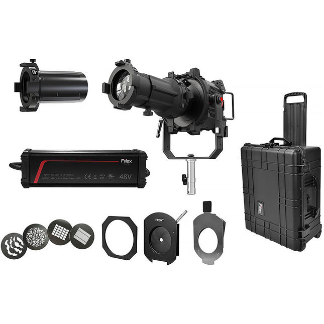 Fiilex G6 Color Luz LED Elipsoidal Cinematográfica 175W Kit H1 con Lentes 19° y 36°