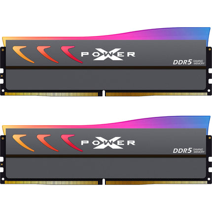 Silicon Power 32GB DDR5 6000MT/s Kit de Memoria UDIMM con Disipador 2x16GB Gris