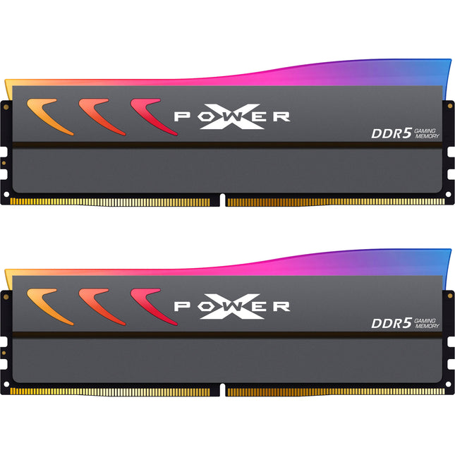 Silicon Power 32GB DDR5 6000MT/s Kit de Memoria UDIMM con Disipador 2x16GB Gris