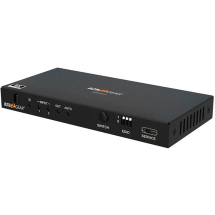 BZBGEAR Switch HDMI 2.1 2x1 8K60 4K120 con De-Embedder de Audio y Control IR