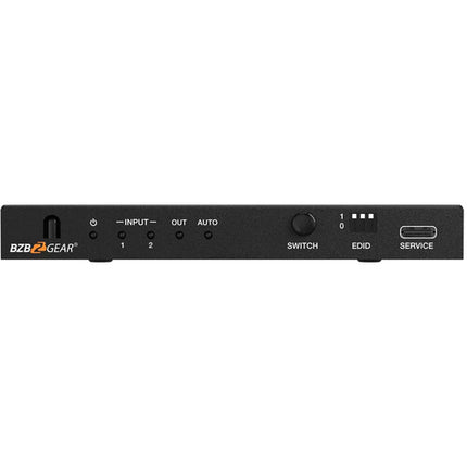 BZBGEAR Switch HDMI 2.1 2x1 8K60 4K120 con De-Embedder de Audio y Control IR
