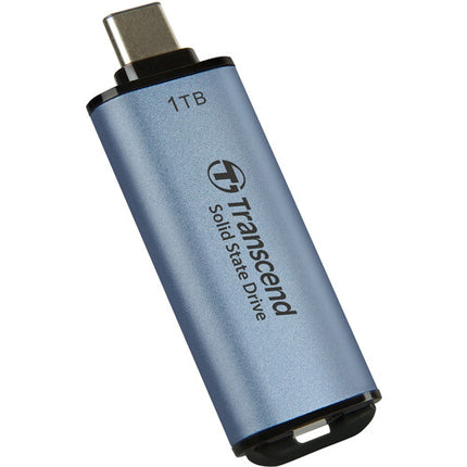 Transcend 1TB ESD300 SSD portátil USB 3.2 Gen 2 lectura 1050 MB/s color azul
