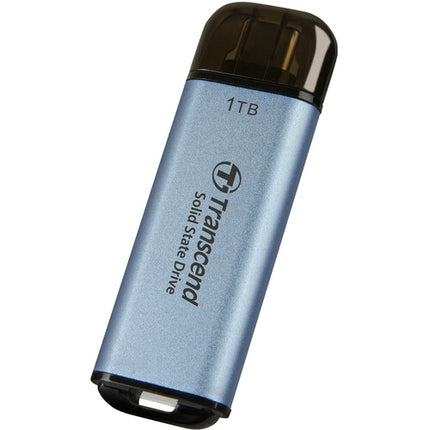 Transcend 1TB ESD300 SSD portátil USB 3.2 Gen 2 lectura 1050 MB/s color azul