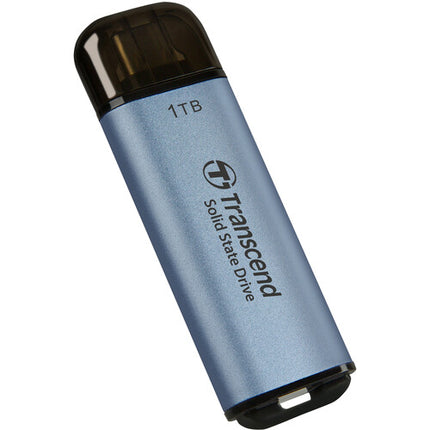 Transcend 1TB ESD300 SSD portátil USB 3.2 Gen 2 lectura 1050 MB/s color azul