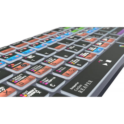 Logickeyboard Cockos Reaper TITAN Teclado inalámbrico retroiluminado 108 teclas Bluetooth 30 ft Windows