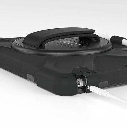 CODi Funda Rugged con Protector Pantalla para iPad 9ª Gen Negro con Correa y Soporte Giratorio