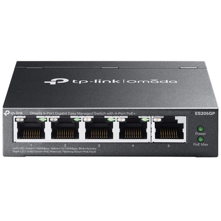TP-Link Omada ES205GP Switch de Red Gestionado 5 Puertos Gigabit 65W PoE+