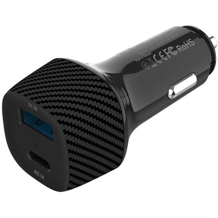 CODi Cargador de Auto USB 20W 2 Puertos USB-C y USB-A Seguro