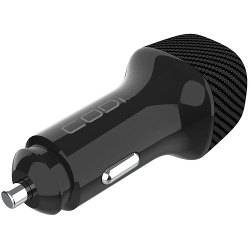 CODi Cargador de Auto USB 20W 2 Puertos USB-C y USB-A Seguro