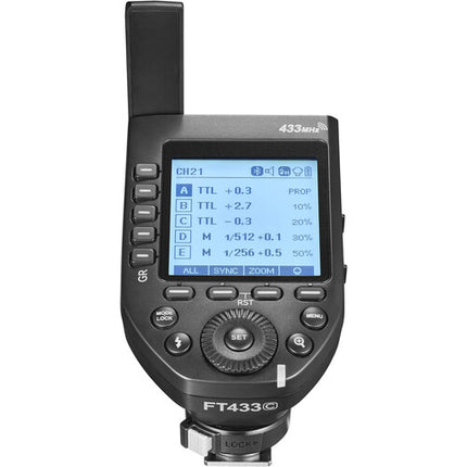 Godox FT433C Disparador Flash Inalámbrico TTL para Canon 433 MHz Alcance 100 m