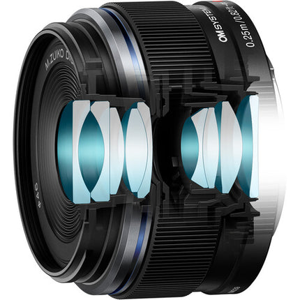 OM SYSTEM M.Zuiko Digital 17mm f/1.8 II Objetivo Micro Cuatro Tercios con Diafragma de 7 Cuchillas
