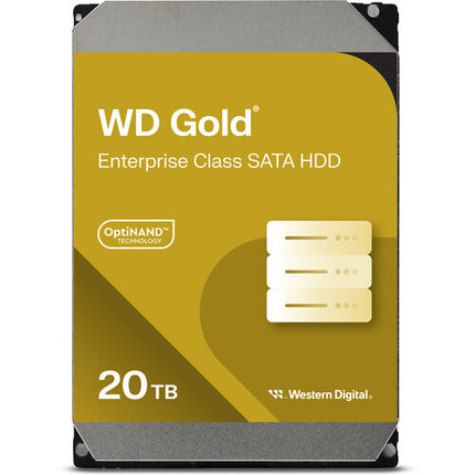 WD 20TB Gold HDD Interno Empresarial 3.5" 7200 rpm SATA III 512MB Cache