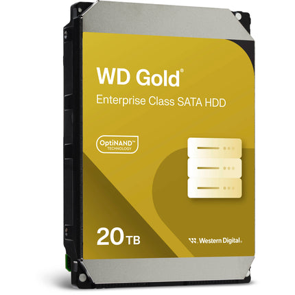 WD 20TB Gold HDD Interno Empresarial 3.5" 7200 rpm SATA III 512MB Cache
