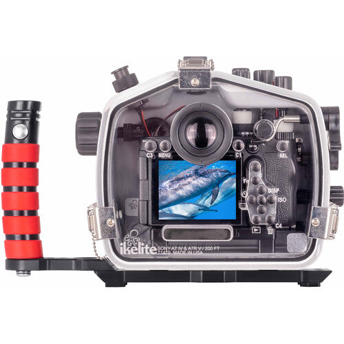 Ikelite Deluxe 200DL Carcasa Subacuática para Sony a7 IV y a7R V Profundidad 200 pies y Dobles Mangos